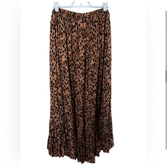 Spell & the Gypsy collective designs sapphire kerchief leopard maxi skirt RARE - Picture 4 of 7